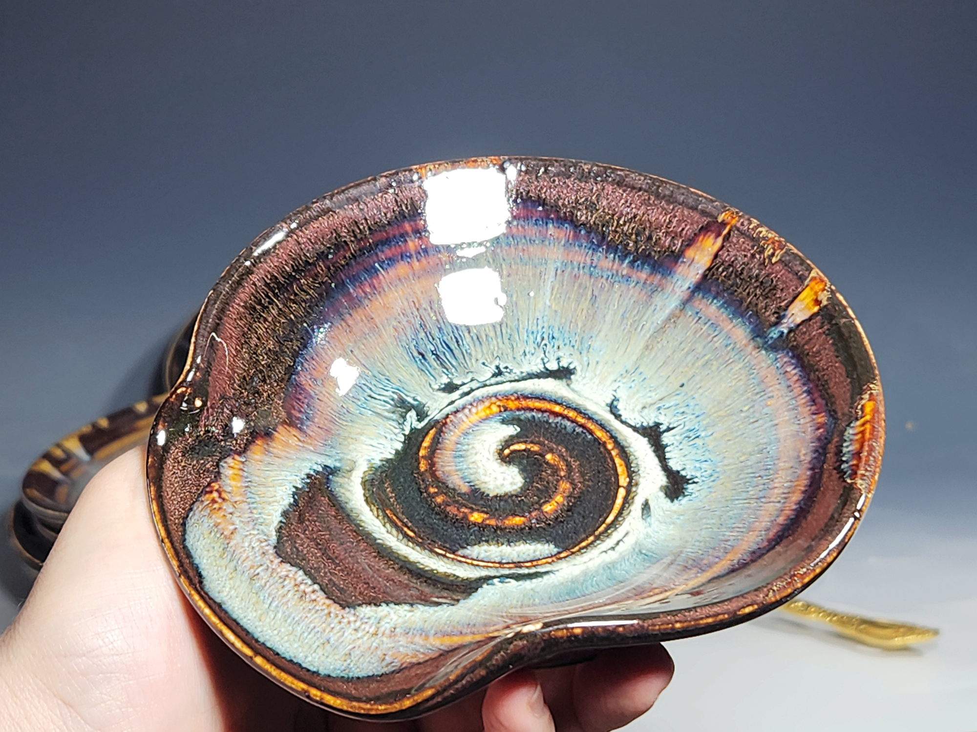 Hand Thrown Ceramic Spoon Rest - Image 9