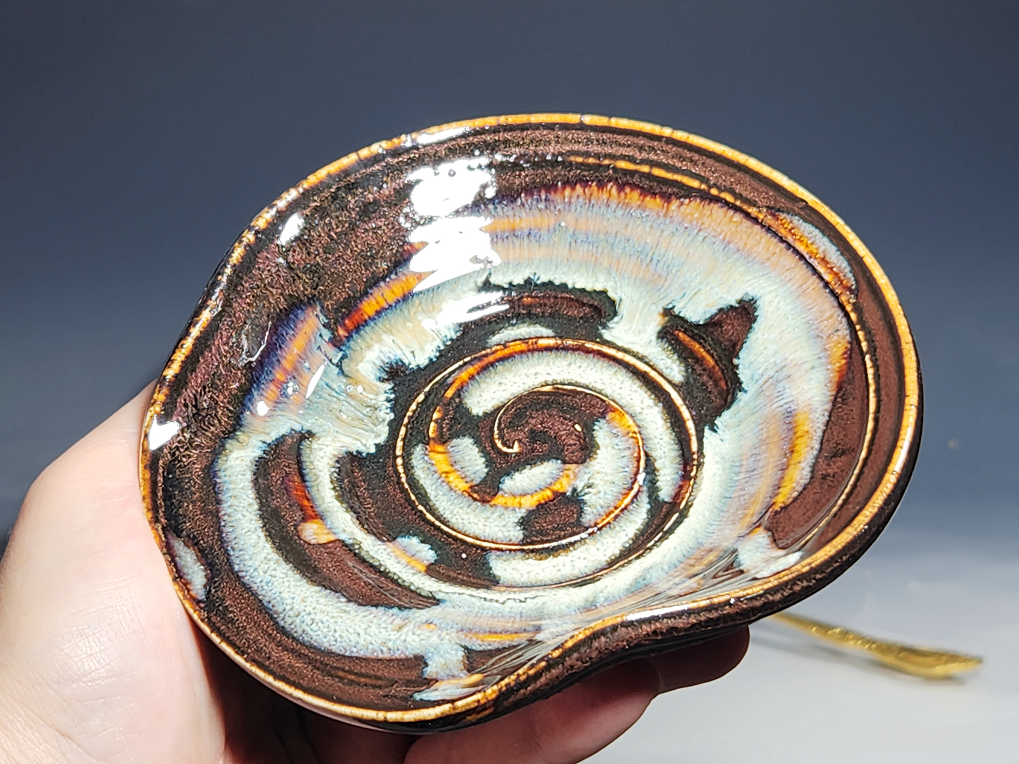 Hand Thrown Ceramic Spoon Rest - Image 8