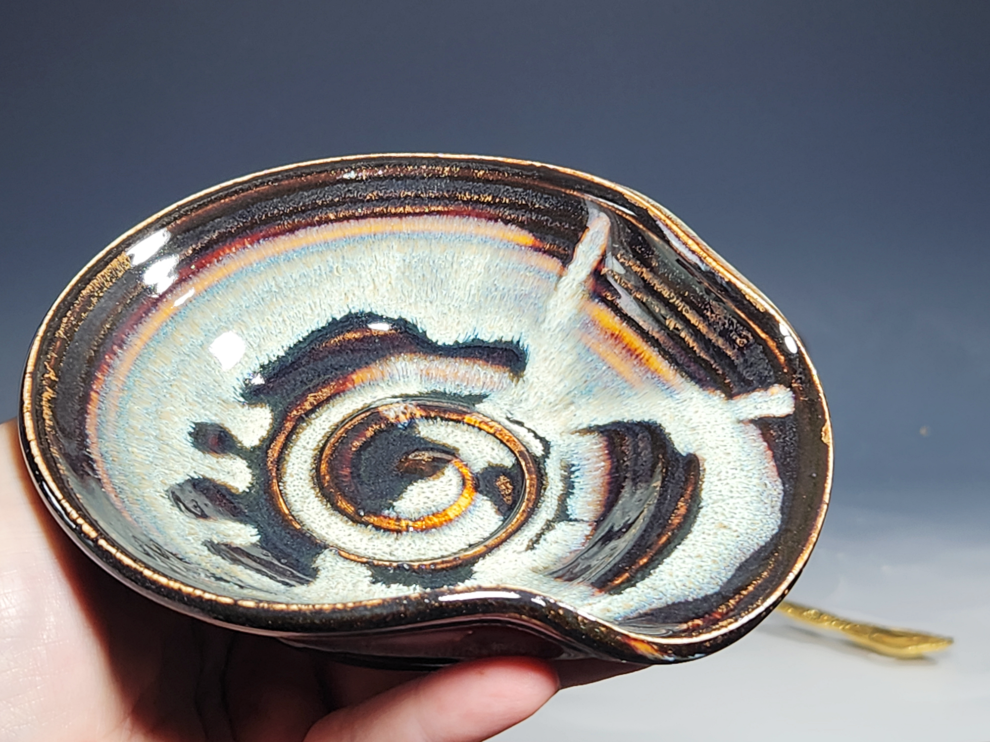 Hand Thrown Ceramic Spoon Rest - Image 6