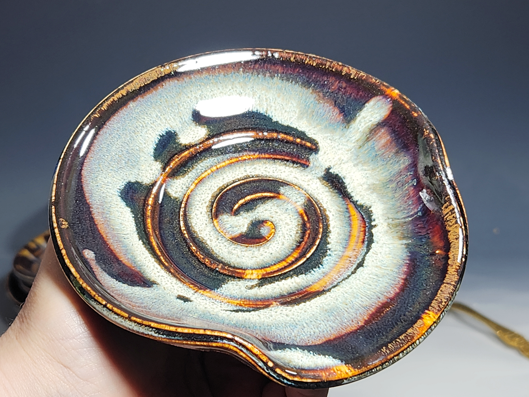 Hand Thrown Ceramic Spoon Rest - Image 3
